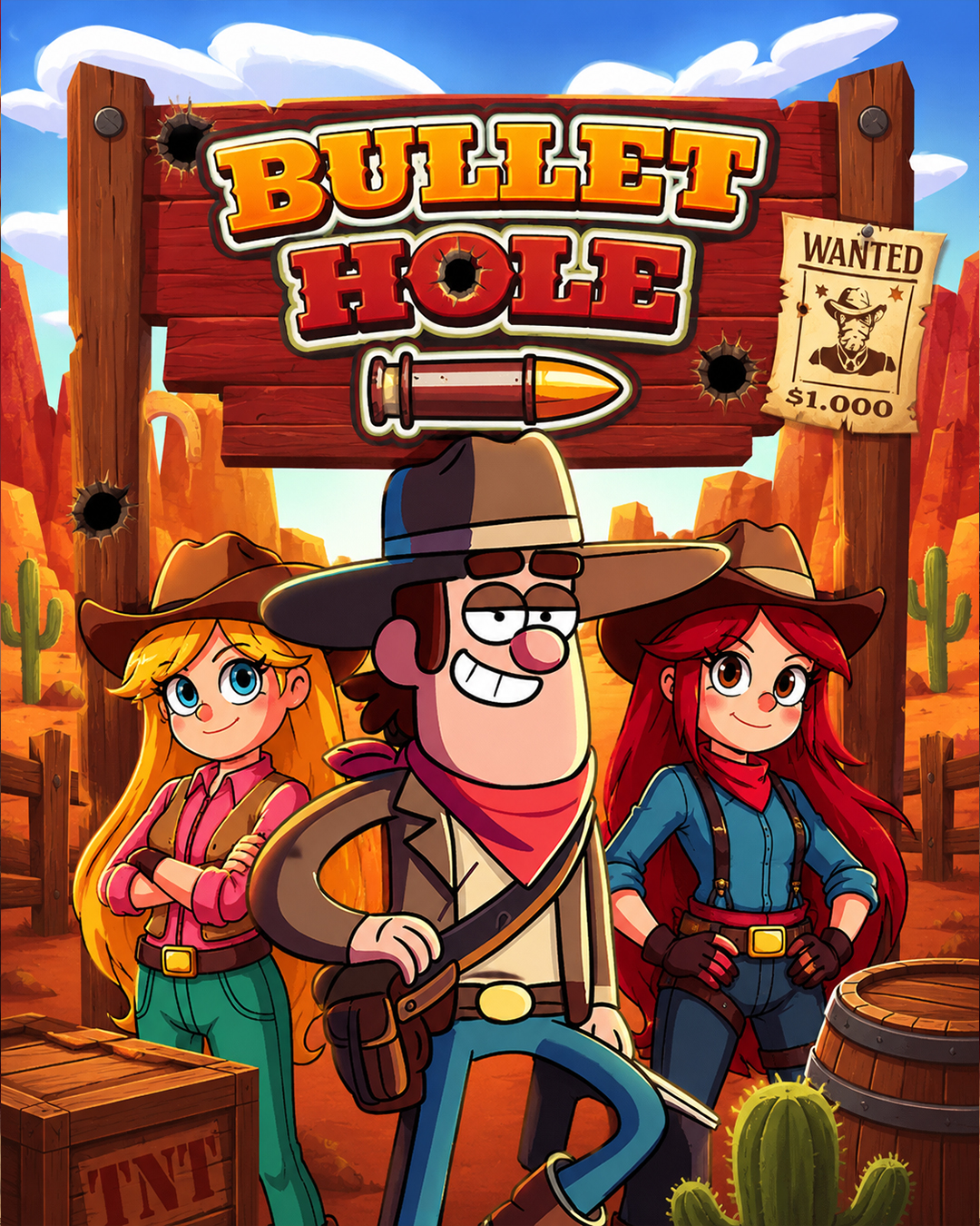 Bullet Hole — slot game art by ZinZin Studios