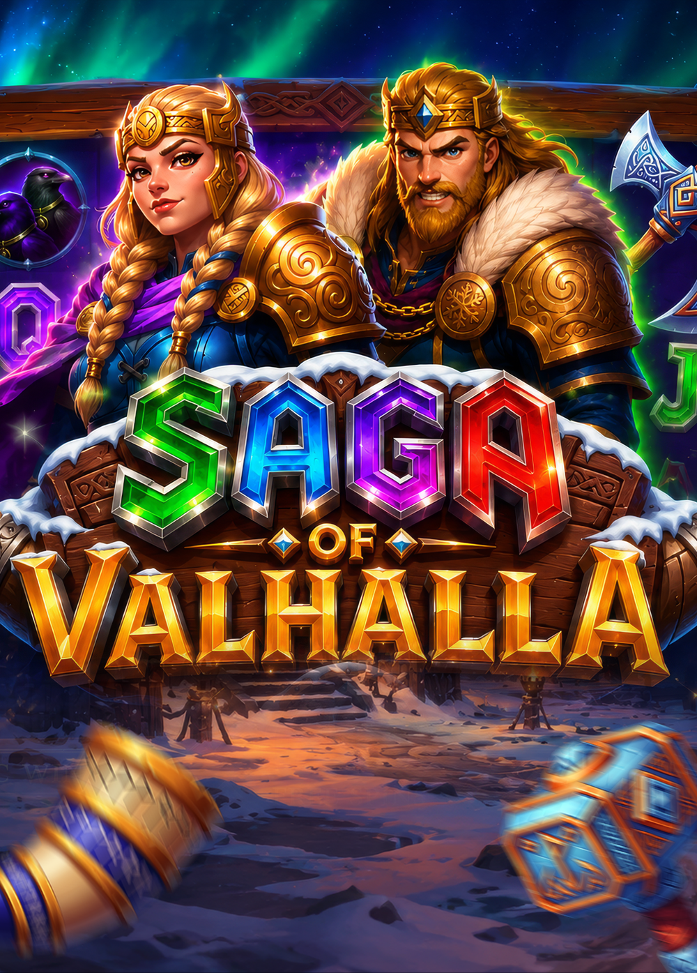 Saga of Valhalla — slot game art by ZinZin Studios